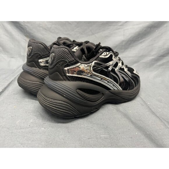 Puma Boys Inverse Dimension Jr Sneakers Mesh Black And Silver Size 6 NEW NO BOX! - Picture 8 of 11